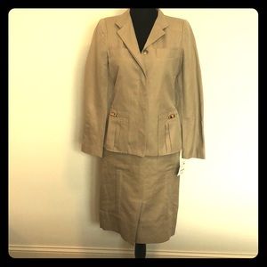 NWT Zara tan skirt and jacket